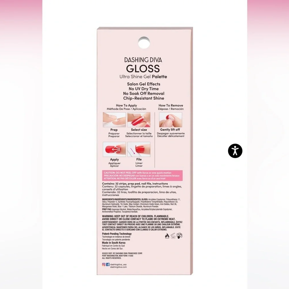 Dashing Diva Gloss Ultra Shine Gel Nail Stickers in Imperial Jasper New - Picture 5 of 6